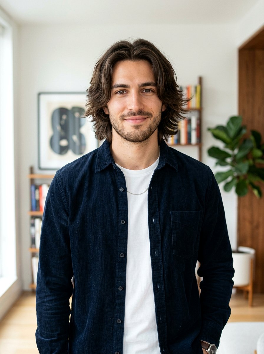 Medium Shag Haircut Men With Middle Part - 20 shaggy haircut men medium length - 20 shaggy haircut men medium length