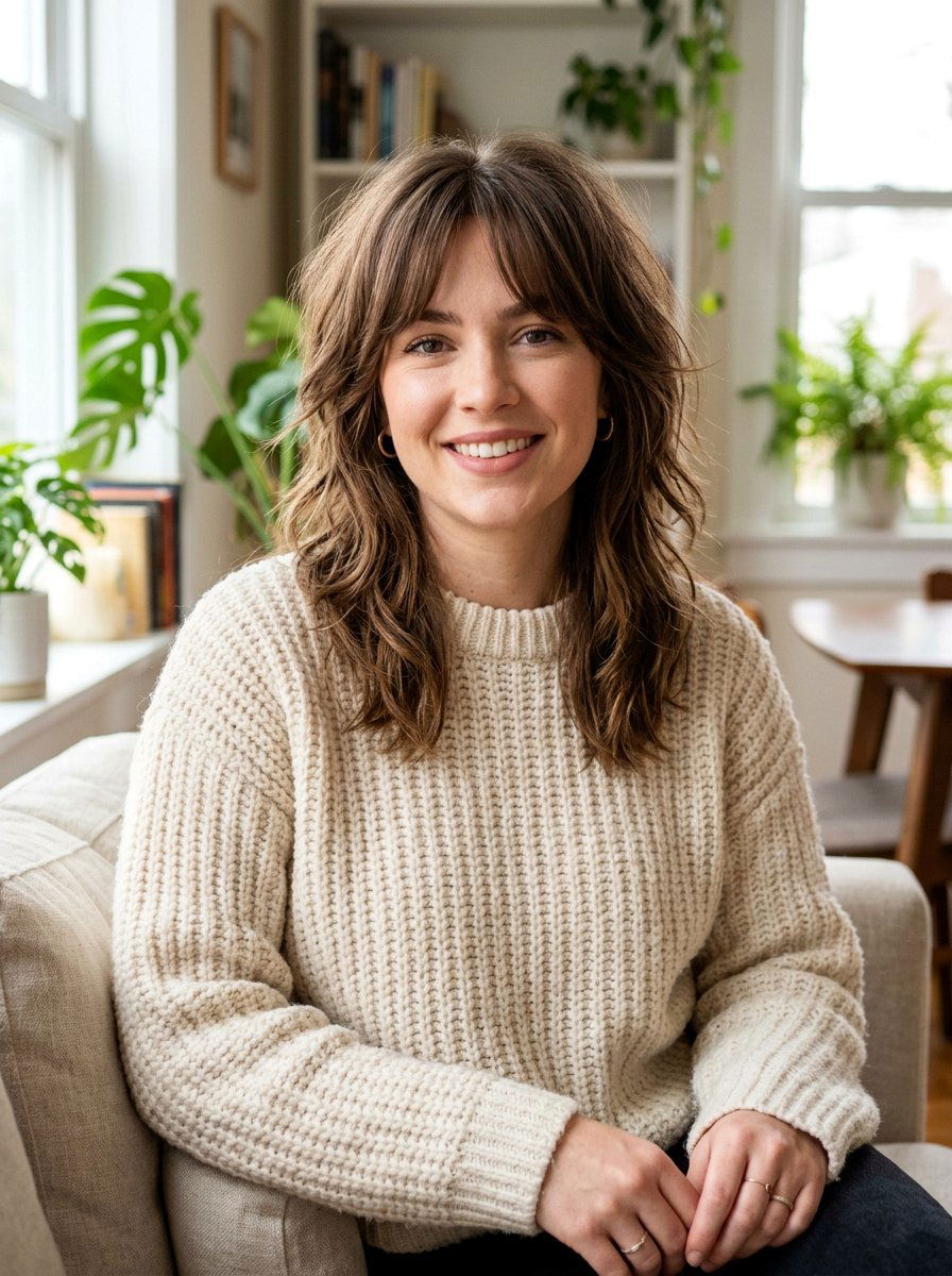 Medium Shag Haircut With Curtain Bangs - 20 college girls shag haircut with bangs - 20 college girls shag haircut with bangs