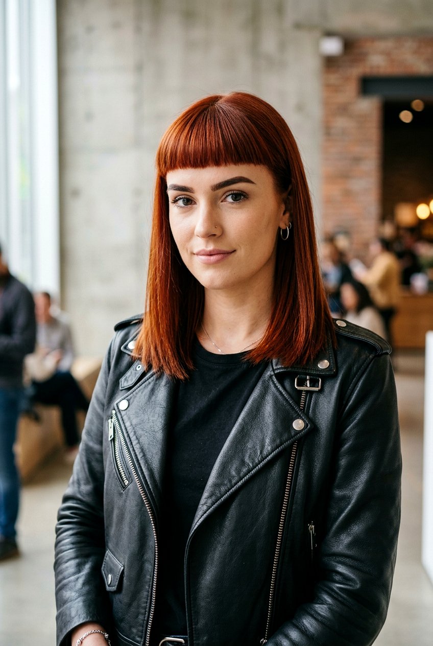 Medium Straight Hair With Micro Bangs - 20 blunt fringe for medium straight hair - 20 blunt fringe for medium straight hair