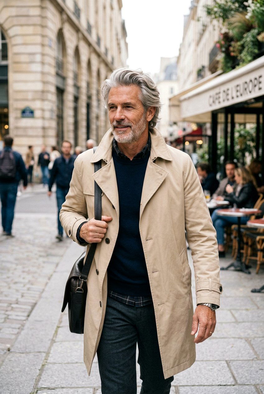 Medium Swept Back Gray Haircut - 20 men gray hairstyle for older professionals - 20 men gray hairstyle for older professionals