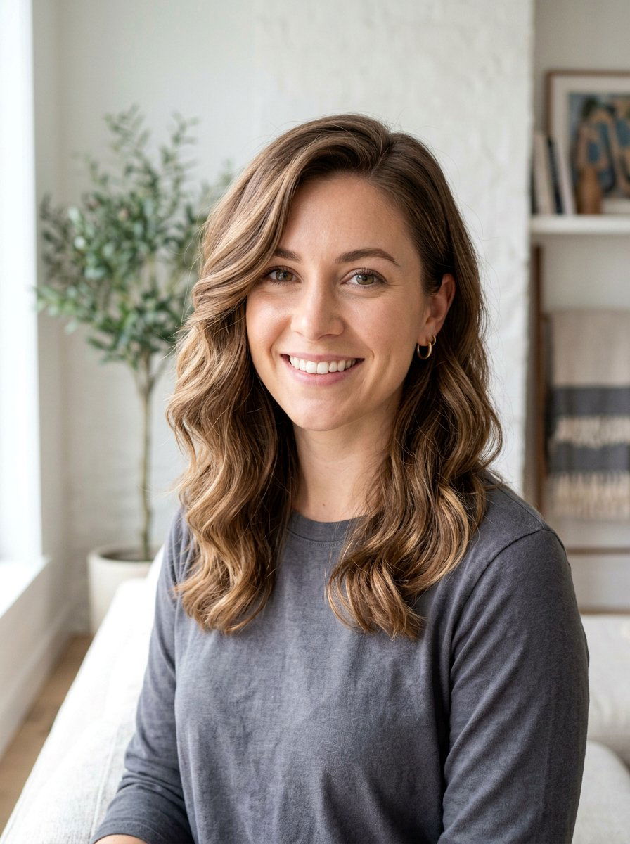 Medium Wavy Hair With Deep Side Part And Soft Layers - 20 wavy haircut with deep side part - 20 wavy haircut with deep side part