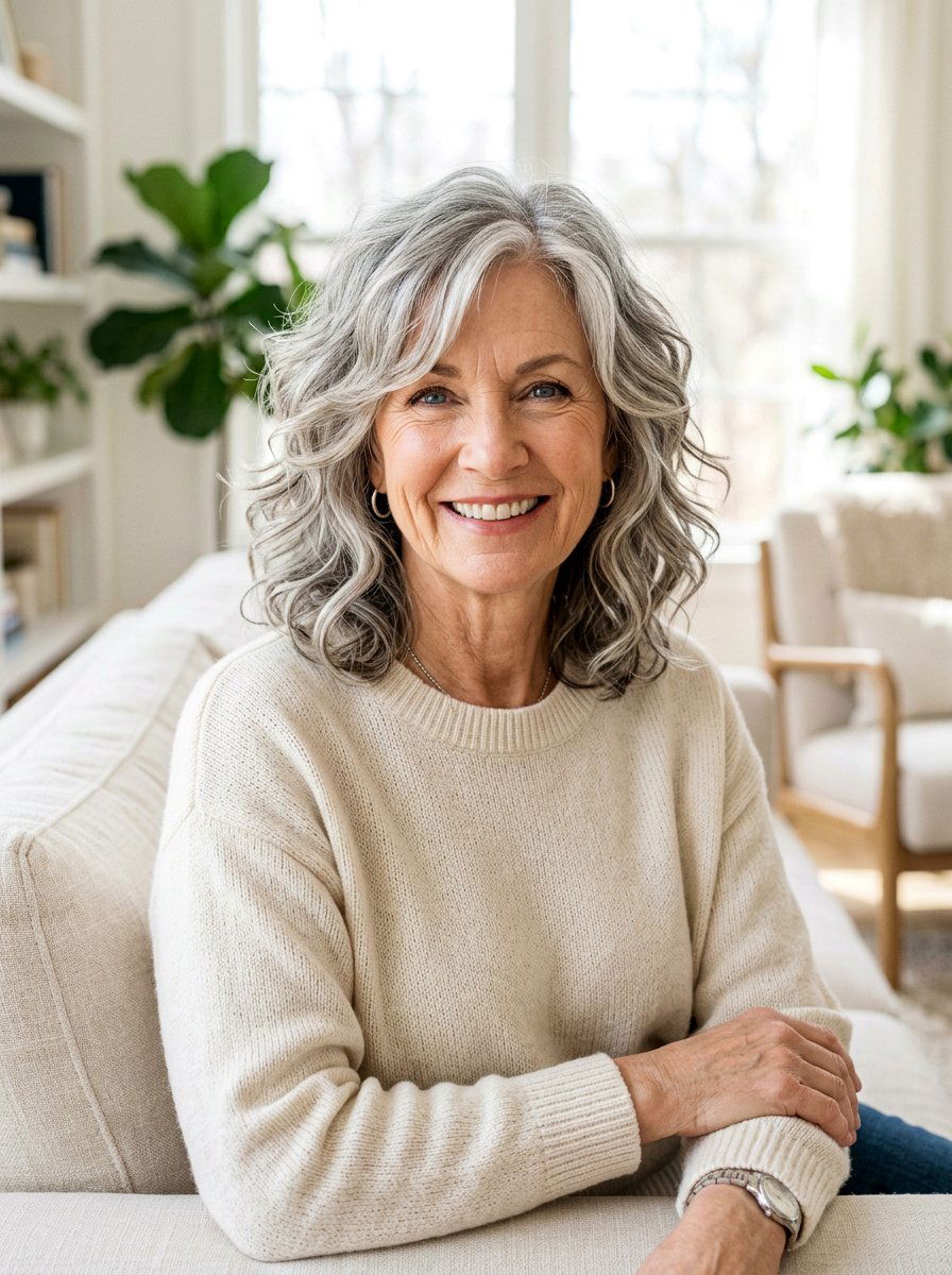 Medium Wavy Shag Haircut - 20 wavy shag haircut for women over 60 - 20 wavy shag haircut for women over 60