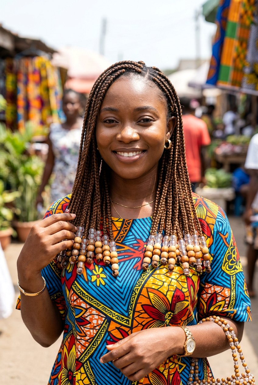 Medium box braids with beads - 20 medium box braids hairstyles - 20 medium box braids hairstyles