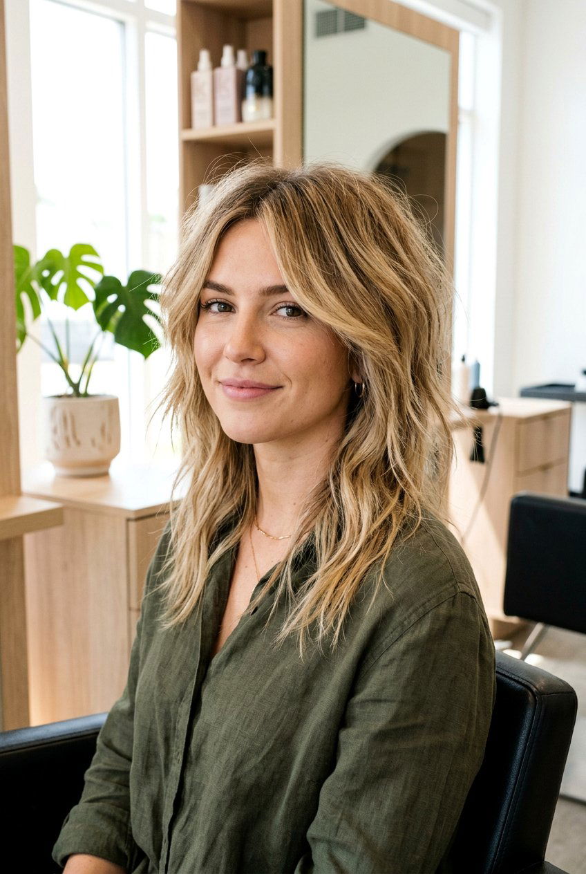 Medium length choppy layers - 20 medium length hairstyles for women - 20 medium length hairstyles for women