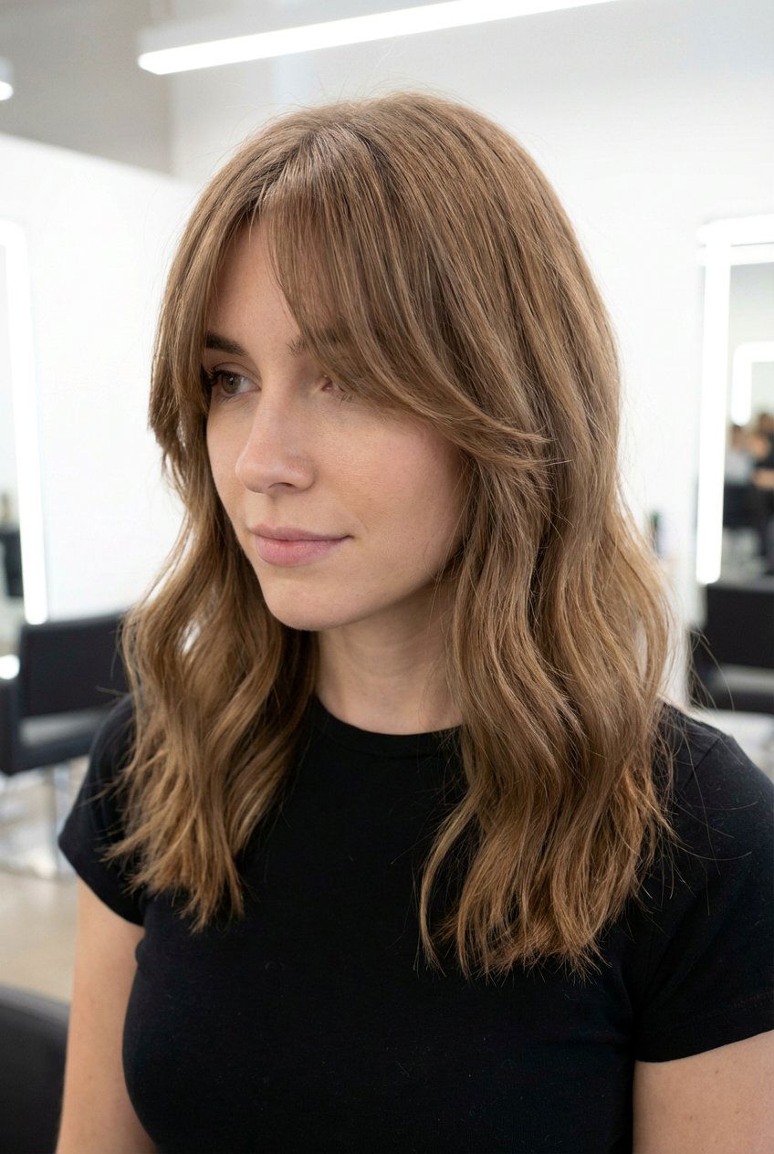 Medium length curtain bangs - 20 medium length hairstyles for women - 20 medium length hairstyles for women