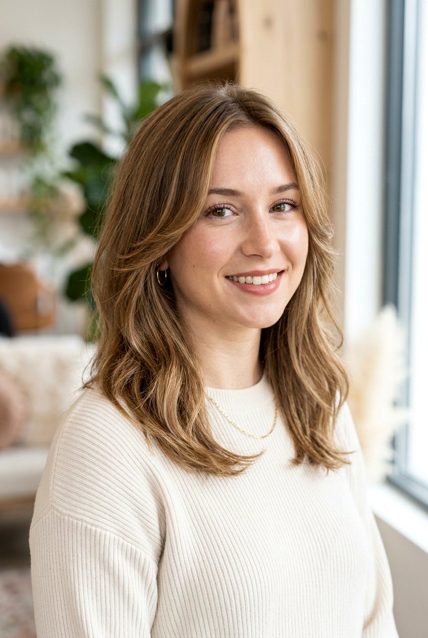 Medium length hair with face framing layers - 20 medium length hairstyles for women - 20 medium length hairstyles for women