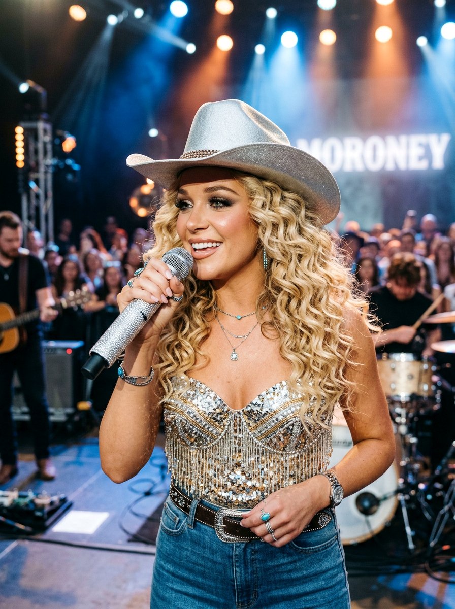 Megan Moroney Inspired Western Curls - 20 western curls hairstyle - 20 western curls hairstyle