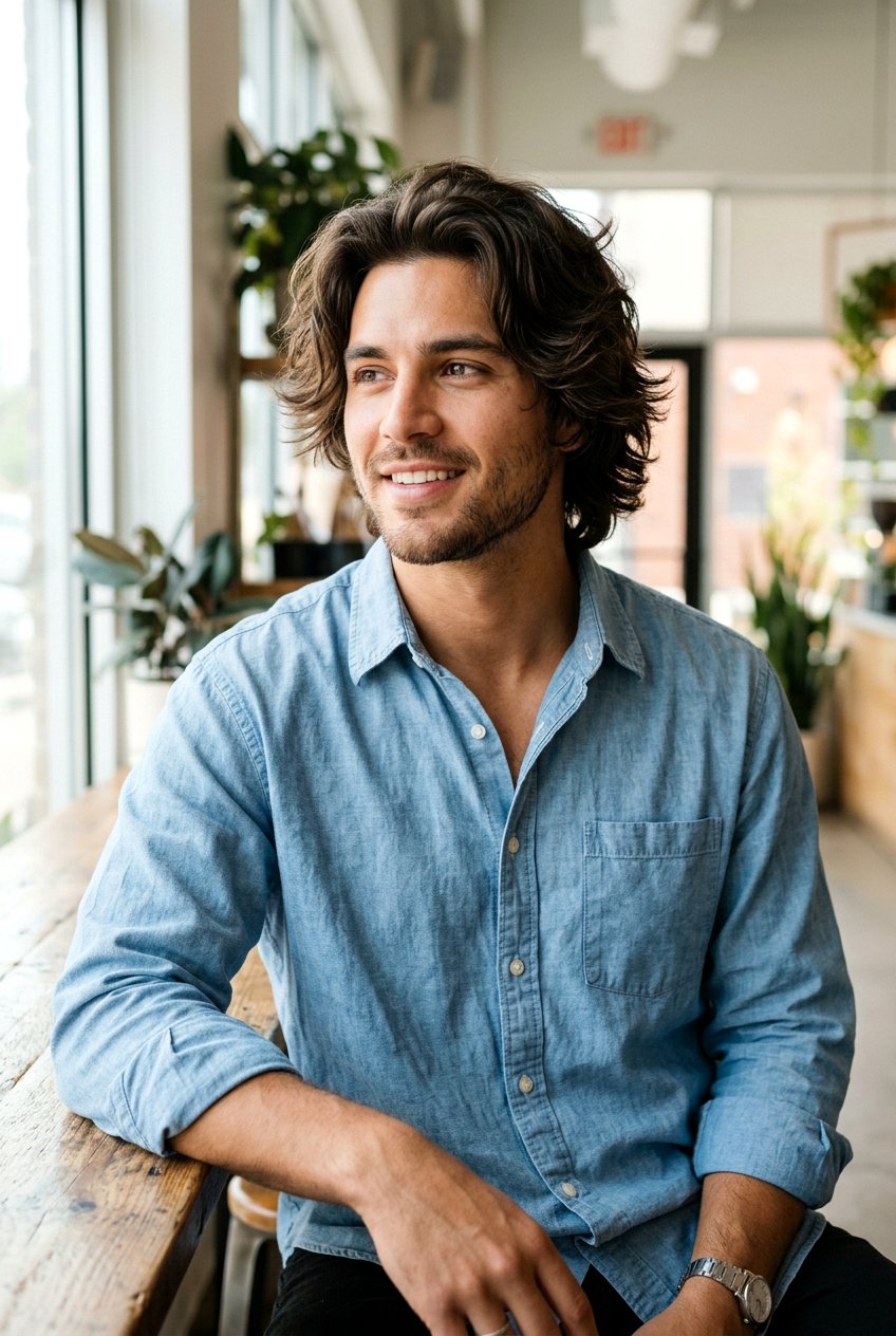 Men Casual Medium Shag Haircut - 20 men medium shag haircut with layers - 20 men medium shag haircut with layers