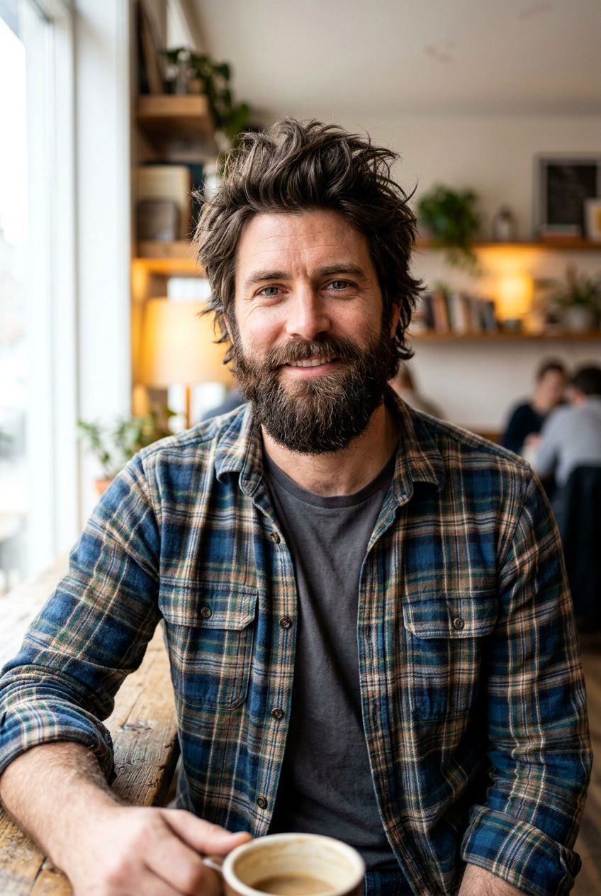 Men Layered Shag With Beard - 20 men medium shag haircut with layers - 20 men medium shag haircut with layers