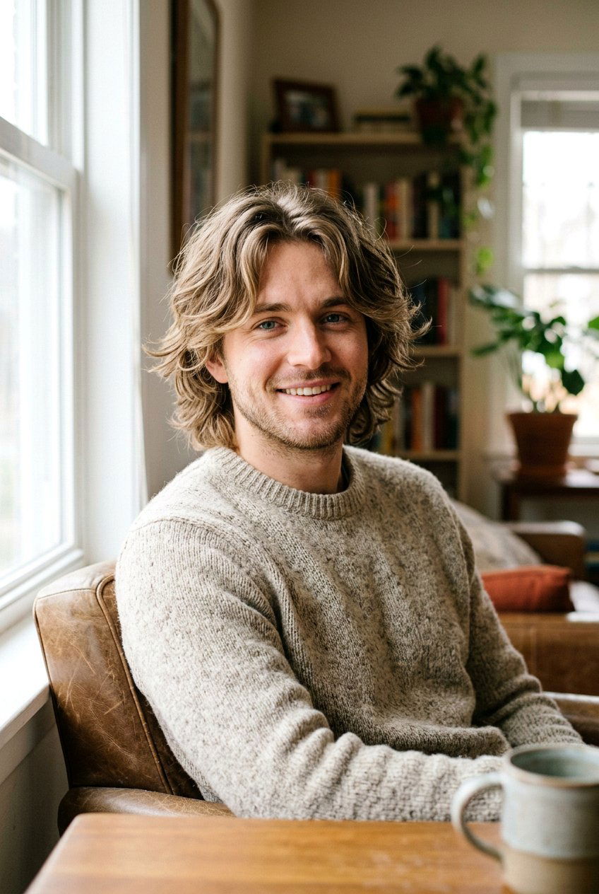 Men Medium Shag With Curtain Bangs - 20 men medium shag haircut with layers - 20 men medium shag haircut with layers