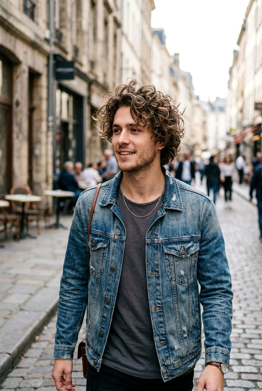 Mens Messy Textured Perm Haircut - 20 mens perm haircut - 20 men’s perm haircut