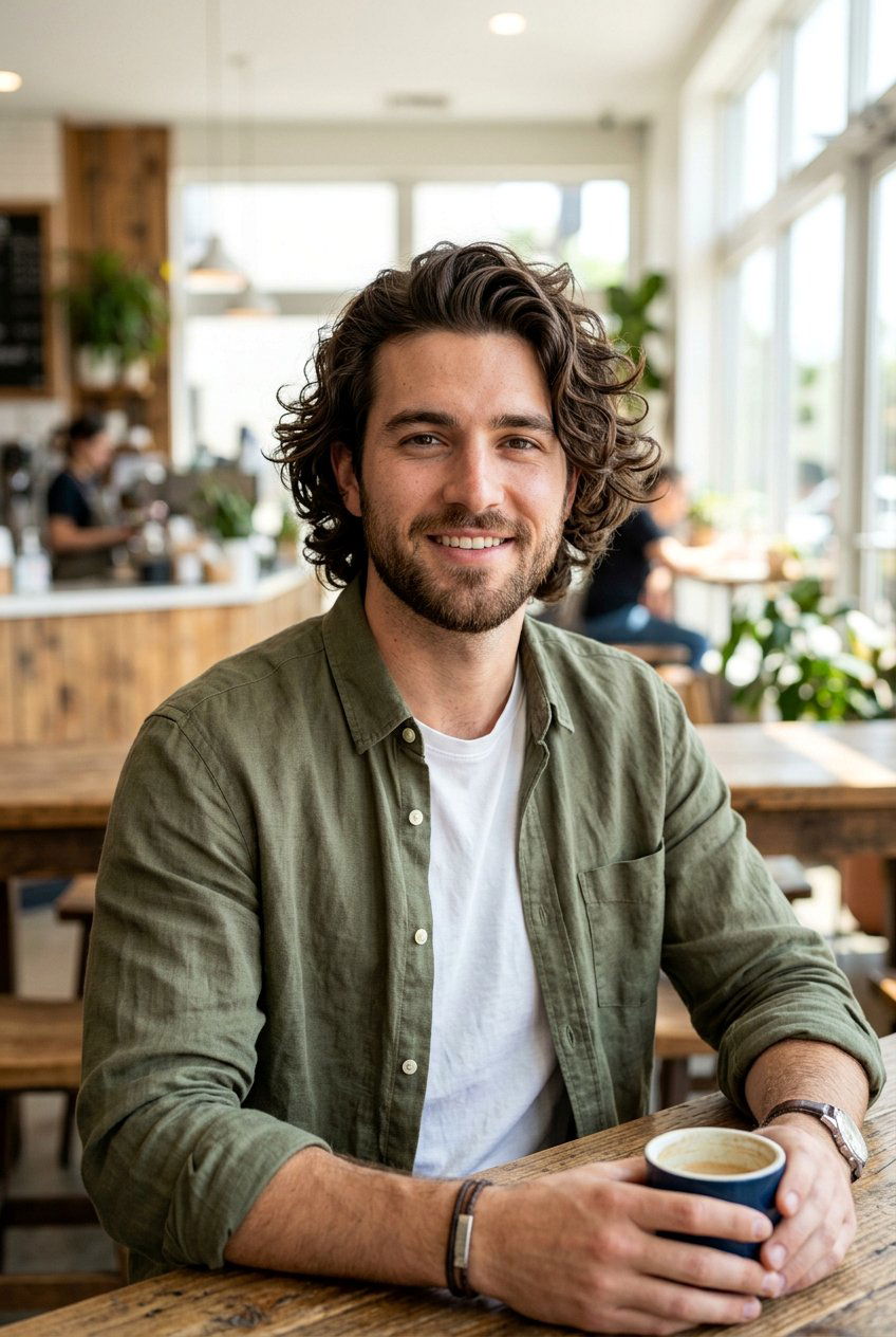 Mens Natural Flow Perm Haircut - 20 mens perm haircut - 20 men’s perm haircut