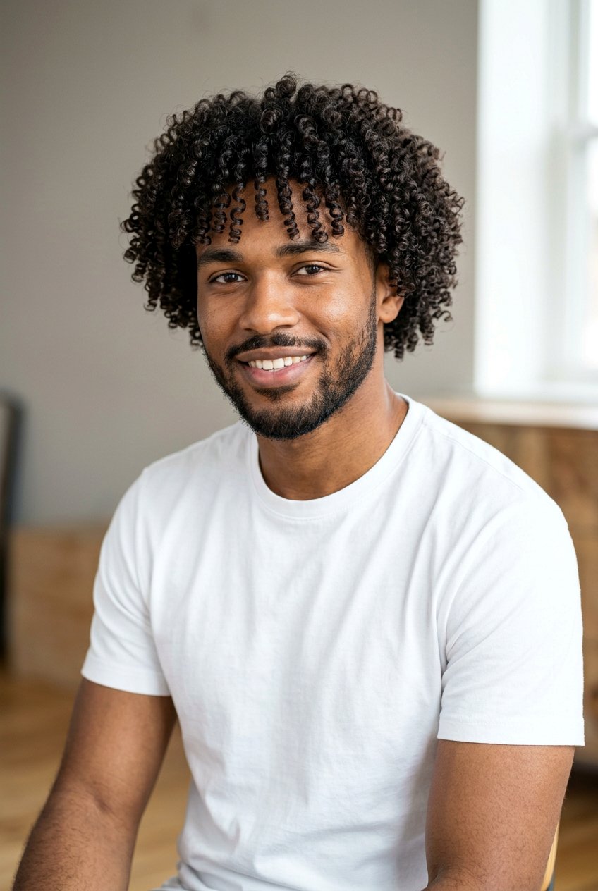 Mens Tight Curl Perm Haircut - 20 mens perm haircut - 20 men’s perm haircut