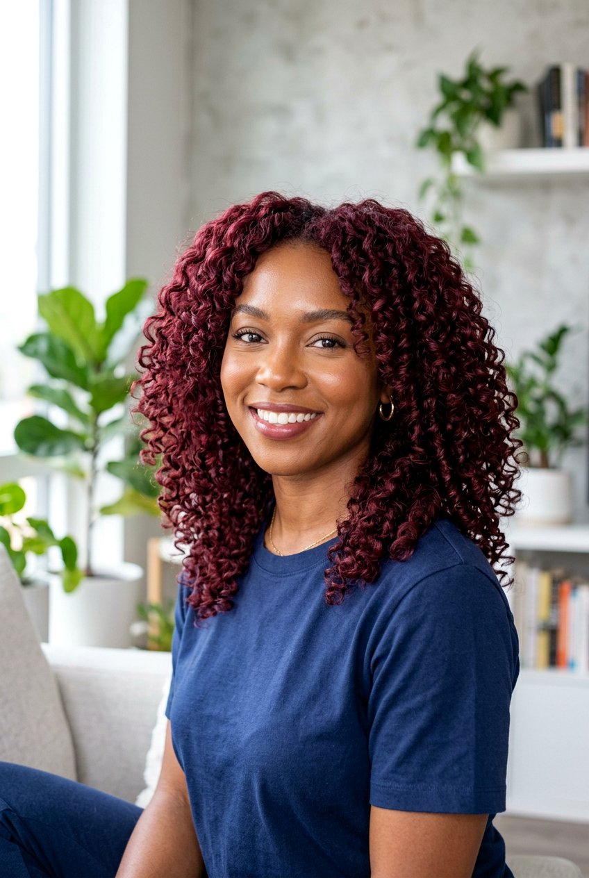 Merlot Hair Color On Curly Hair - 20 merlot hair color ideas - 20 merlot hair color ideas