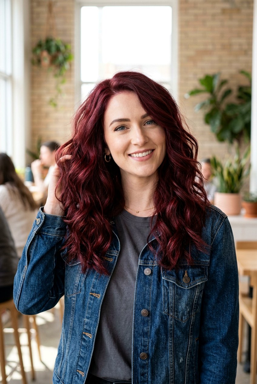 Merlot Hair Color On Wavy Hair - 20 merlot hair color ideas - 20 merlot hair color ideas