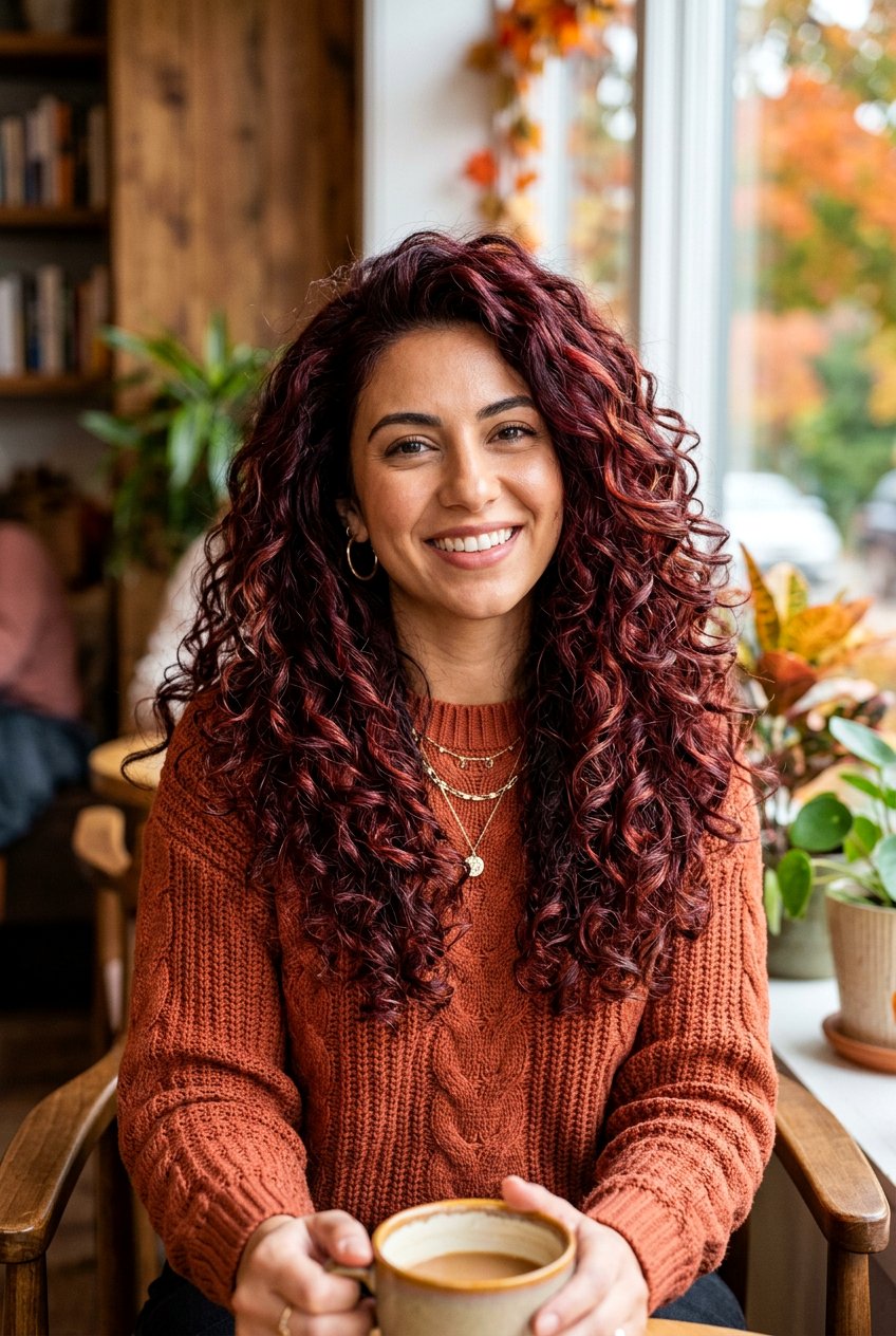 Merlot Red Highlights For Thick Hair - 20 burgundy highlights for mature women - 20 burgundy highlights for mature women