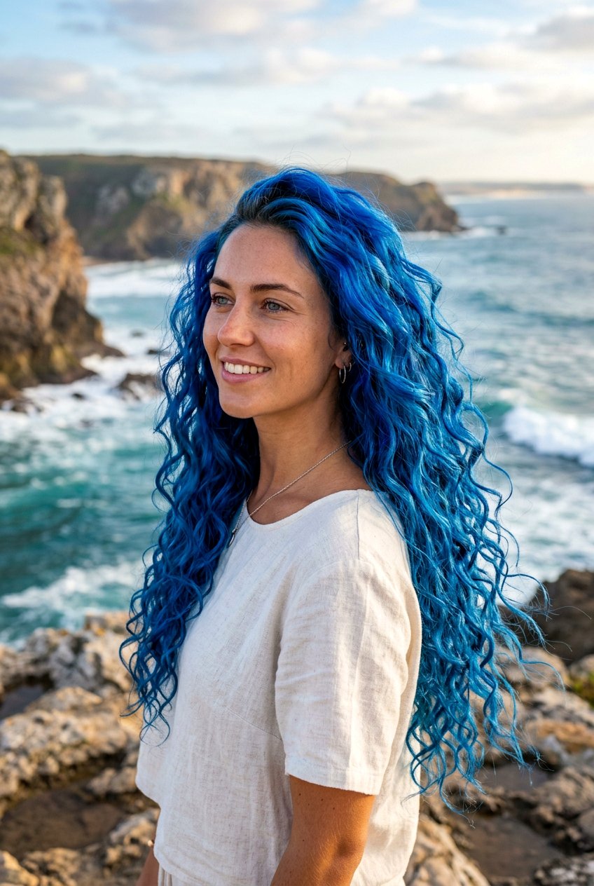 Mermaid Blue Hair - 20 fantasy hair color ideas - 20 fantasy hair color ideas