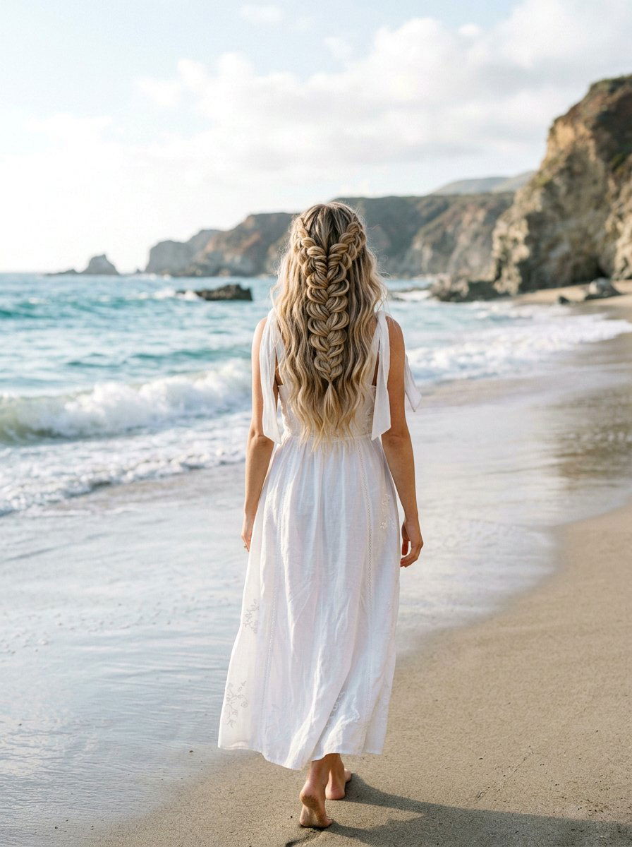 Mermaid Braid For Beach Vacation - 20 tropical braid hairstyle - 20 tropical braid hairstyle