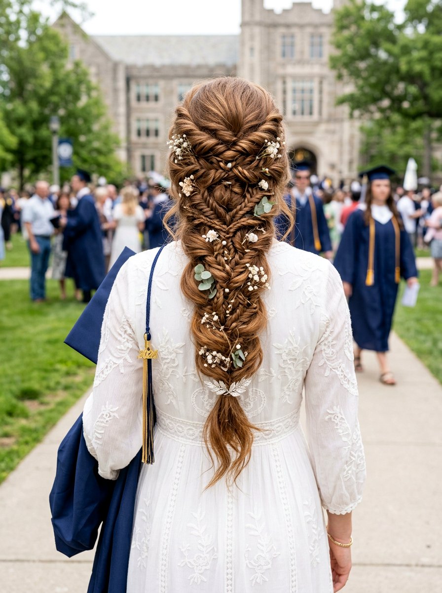 Mermaid Braid For Graduation - 20 teen girls graduation hairstyle with braid - 20 teen girls graduation hairstyle with braid