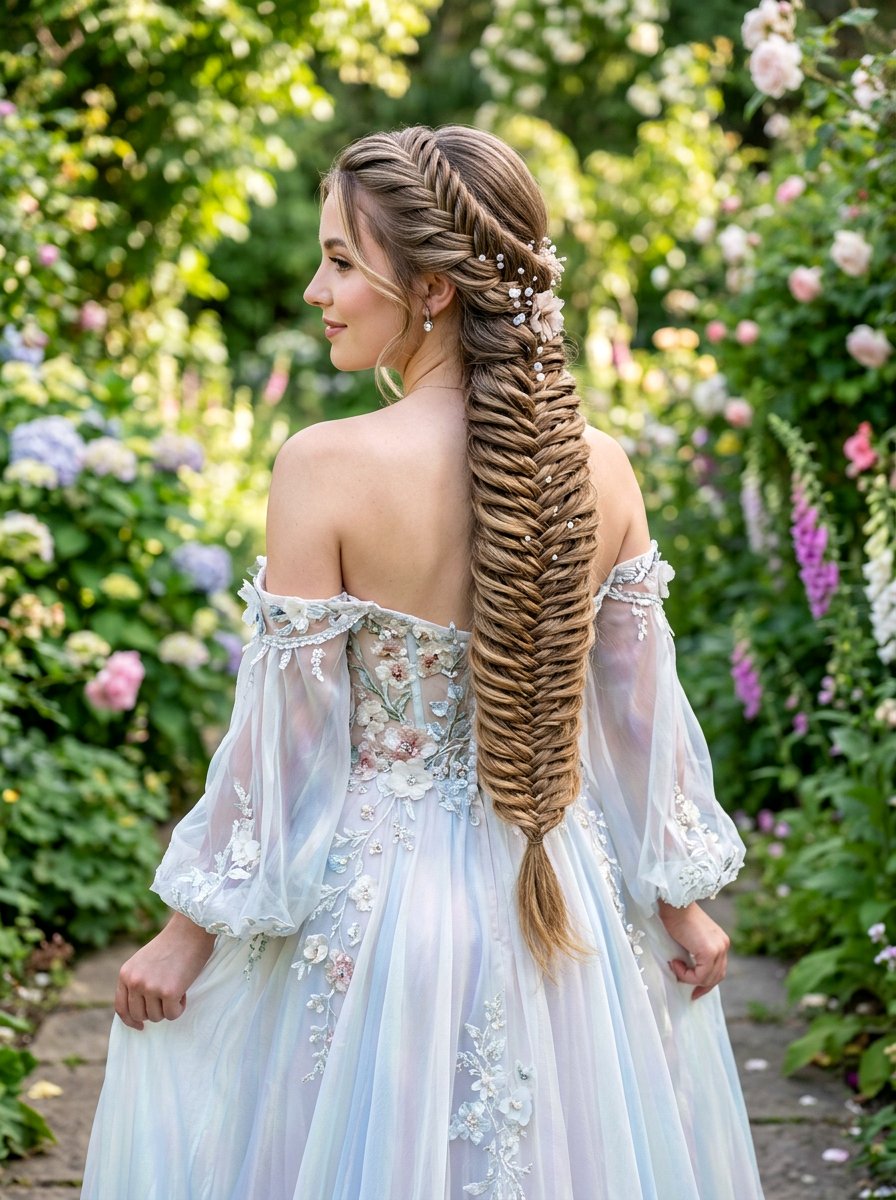 Mermaid Fishtail Braid - 20 fishtail braid hairstyle for long hair - 20 fishtail braid hairstyle for long hair