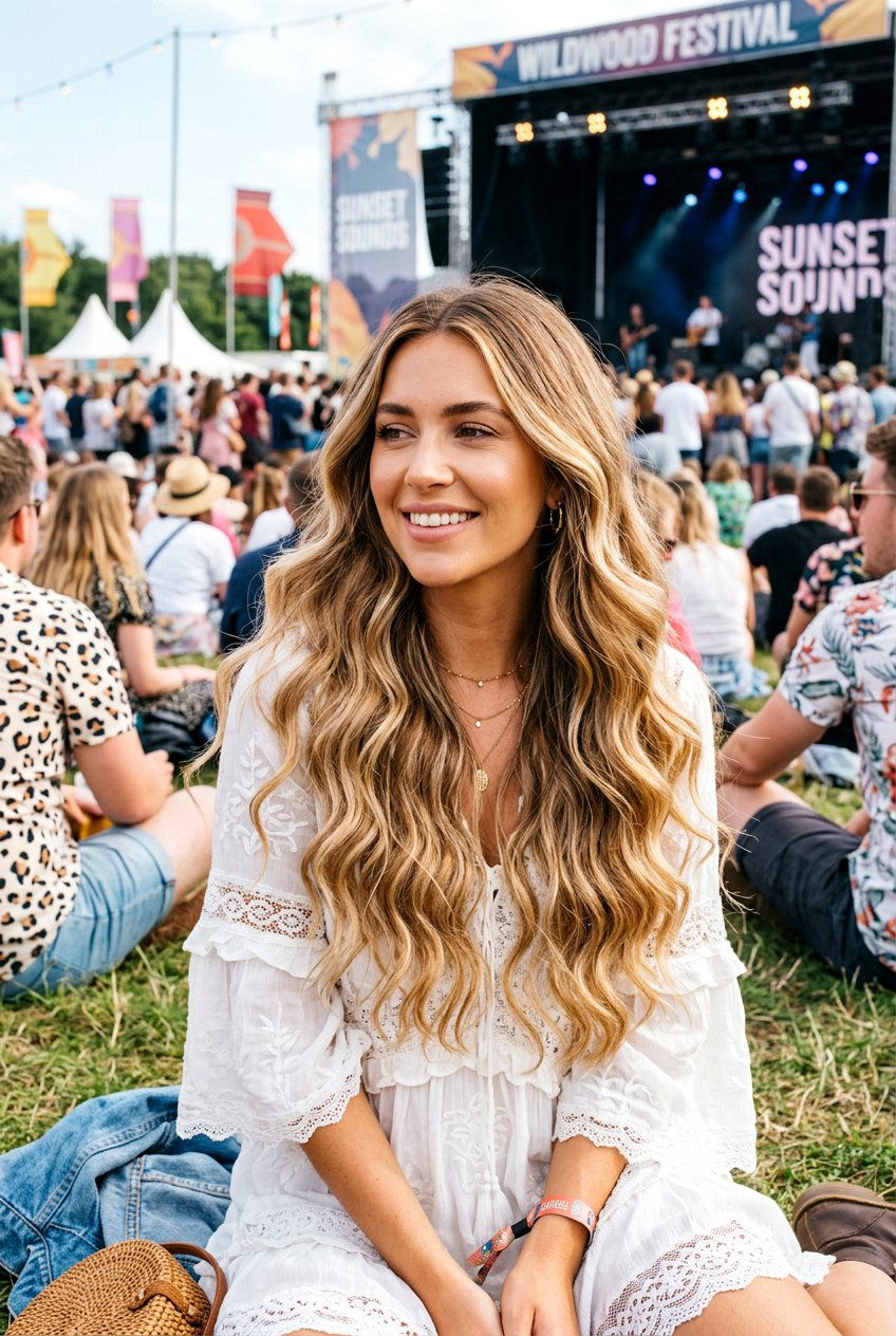 Mermaid Waves Concert Hairstyle - 20 concert hairstyles for long hair - 20 concert hairstyles for long hair