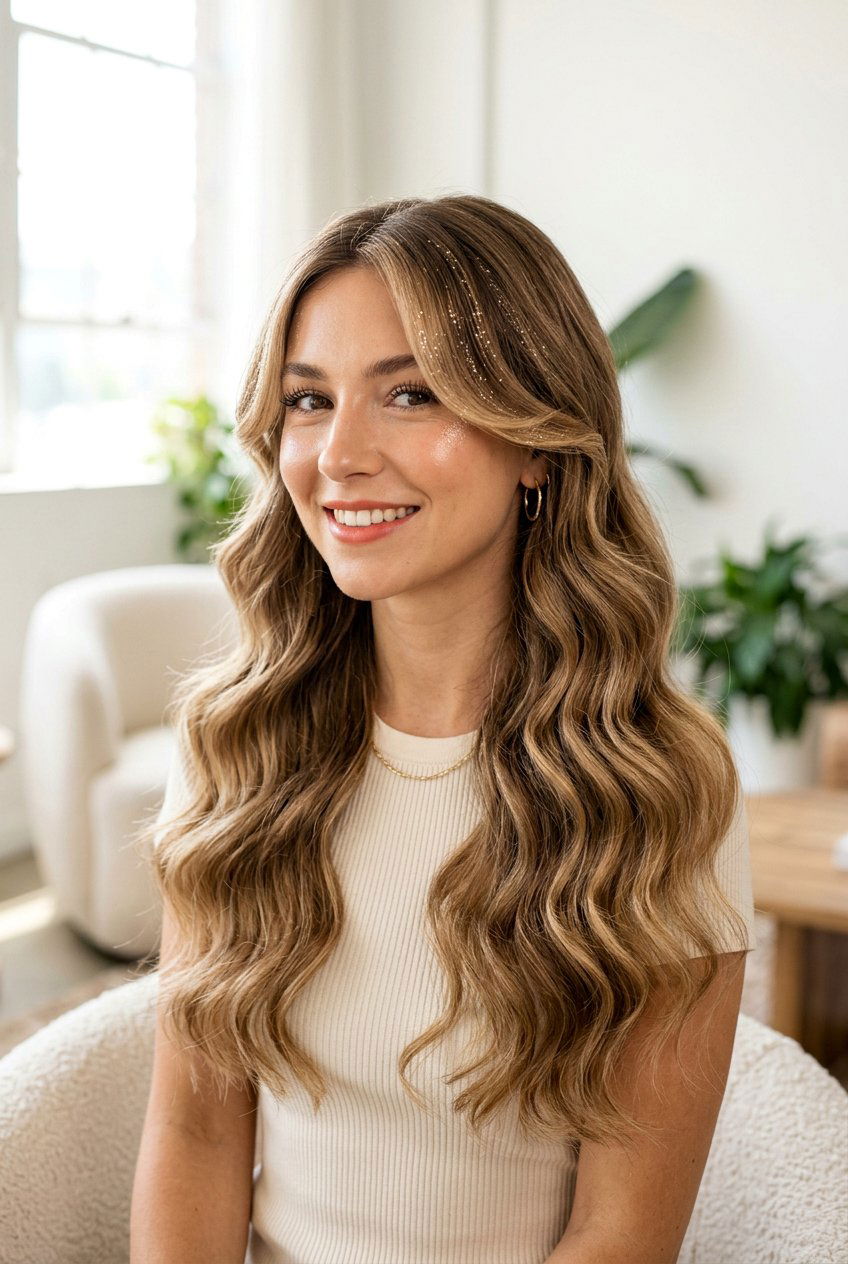 Mermaid Waves With Face Framing Pieces - 20 rave hairstyles for women - 20 rave hairstyles for women