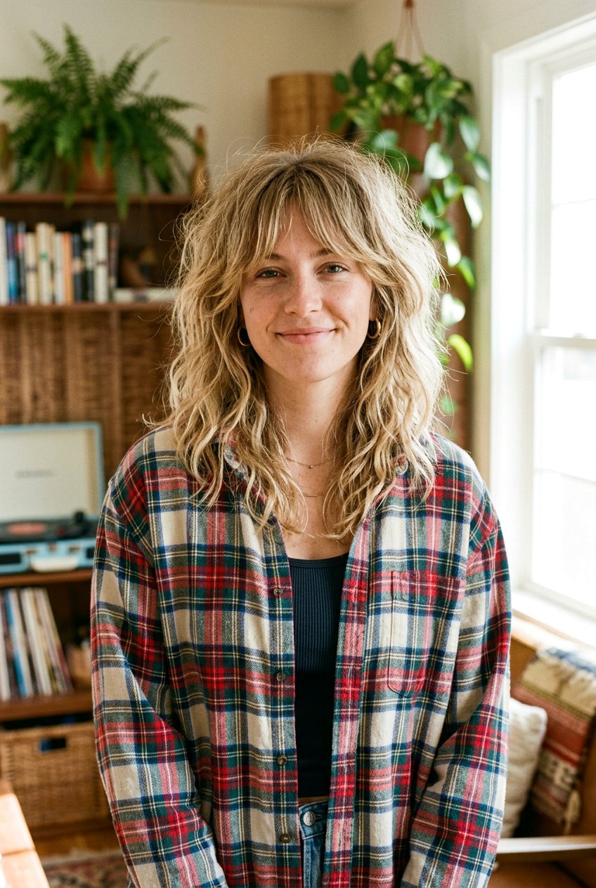 Messy 70s Shag With Curtain Fringe - 20 70s shag with curtain fringe - 20 70s shag with curtain fringe