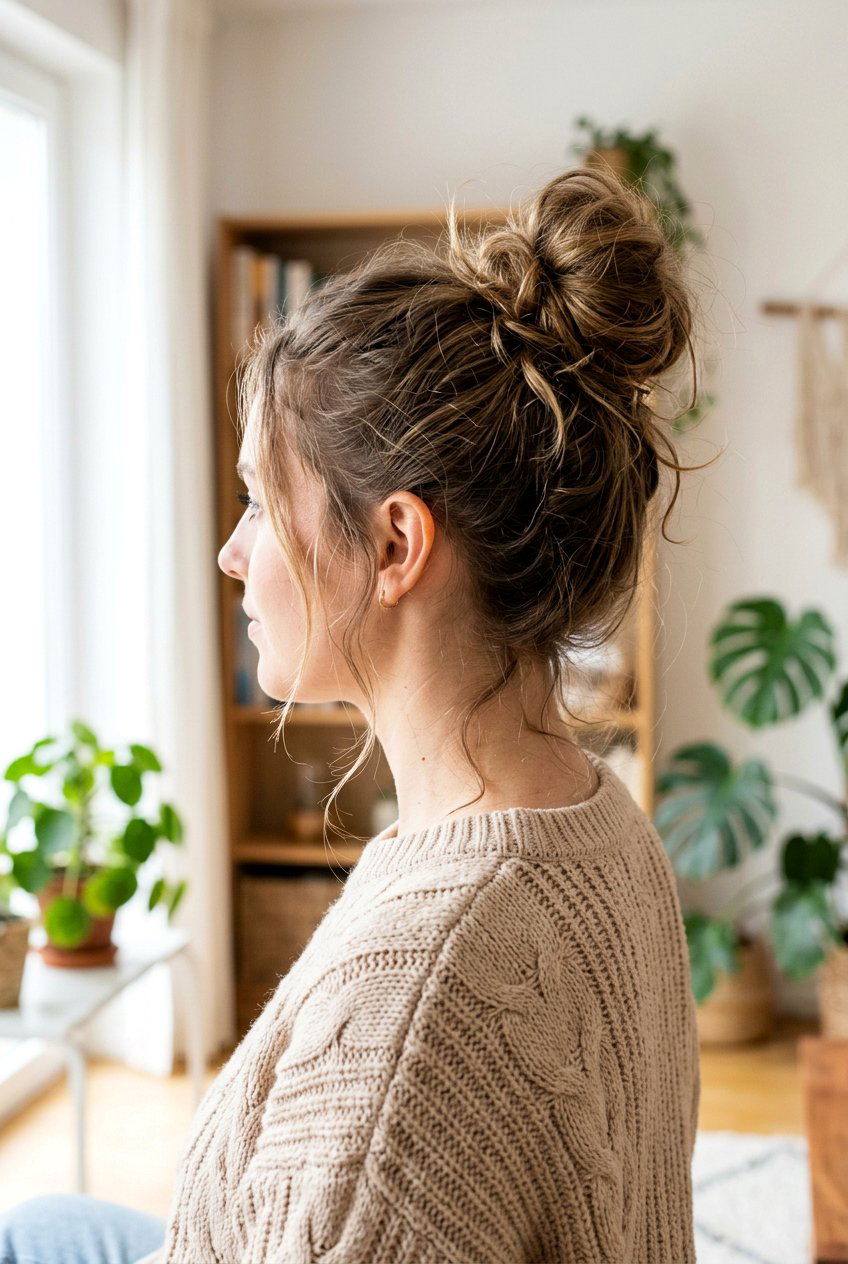 Messy Ballerina Bun - 20 ballerina bun hairstyle - 20 ballerina bun hairstyle