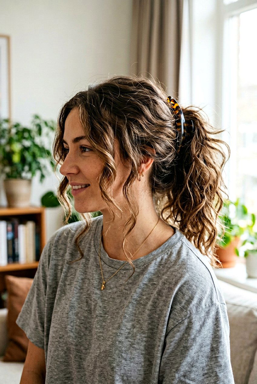 Messy Banana Clip Ponytail - 20 banana clip ponytail hairstyle - 20 banana clip ponytail hairstyle