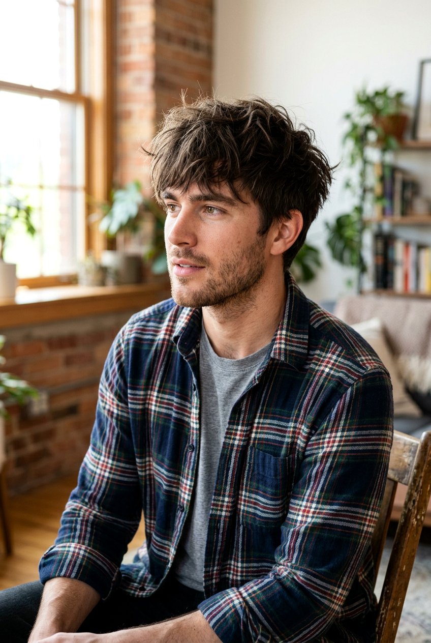 Messy Bangs Haircut For Long Face - 20 men haircut ideas for long face - 20 men haircut ideas for long face