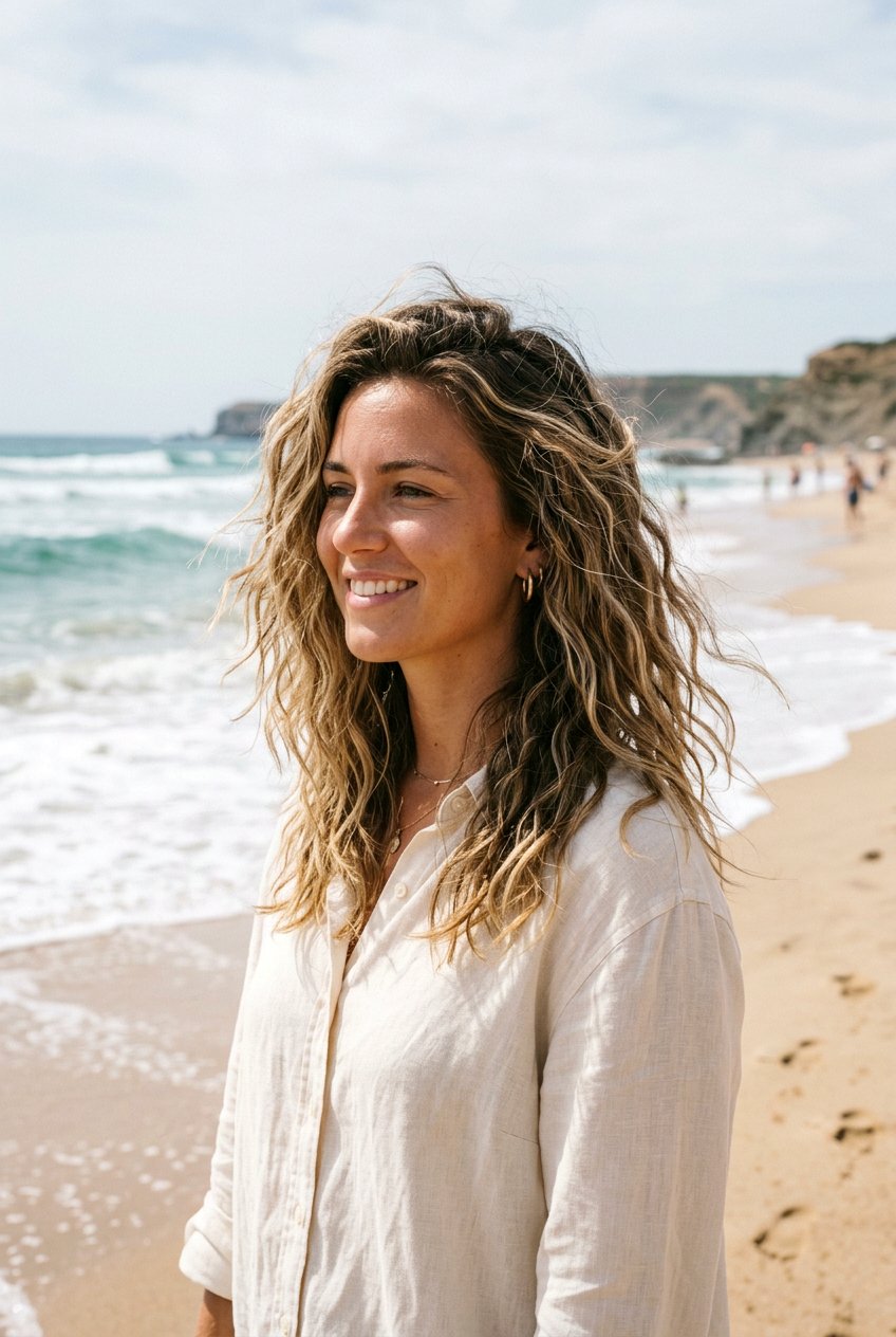 Messy Beach Wave Perm - 20 beach wave perm - 20 beach wave perm