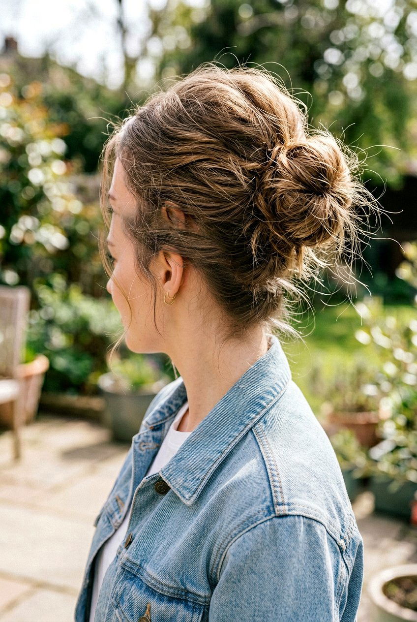 Messy Beehive Bun - 20 beehive bun hairstyle - 20 beehive bun hairstyle