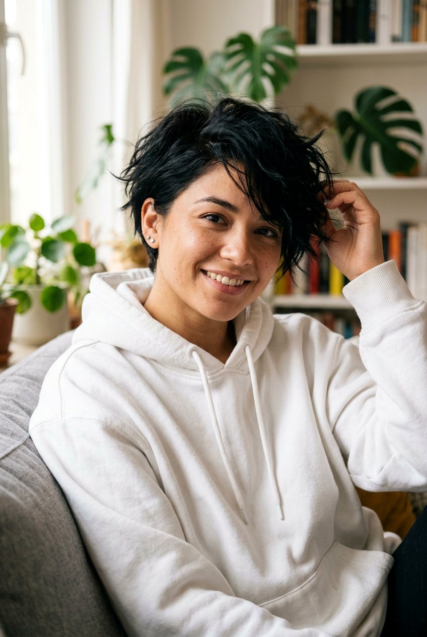 Messy Black Pixie Haircut - 20 glossy black pixie haircut - 20 glossy black pixie haircut