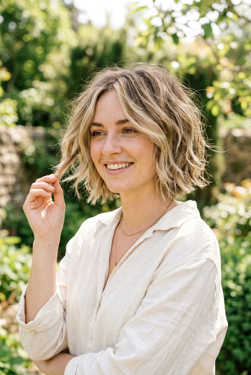 Messy Bob Haircut - 20 easy short hairstyles for busy women - 20 easy short hairstyles for busy women