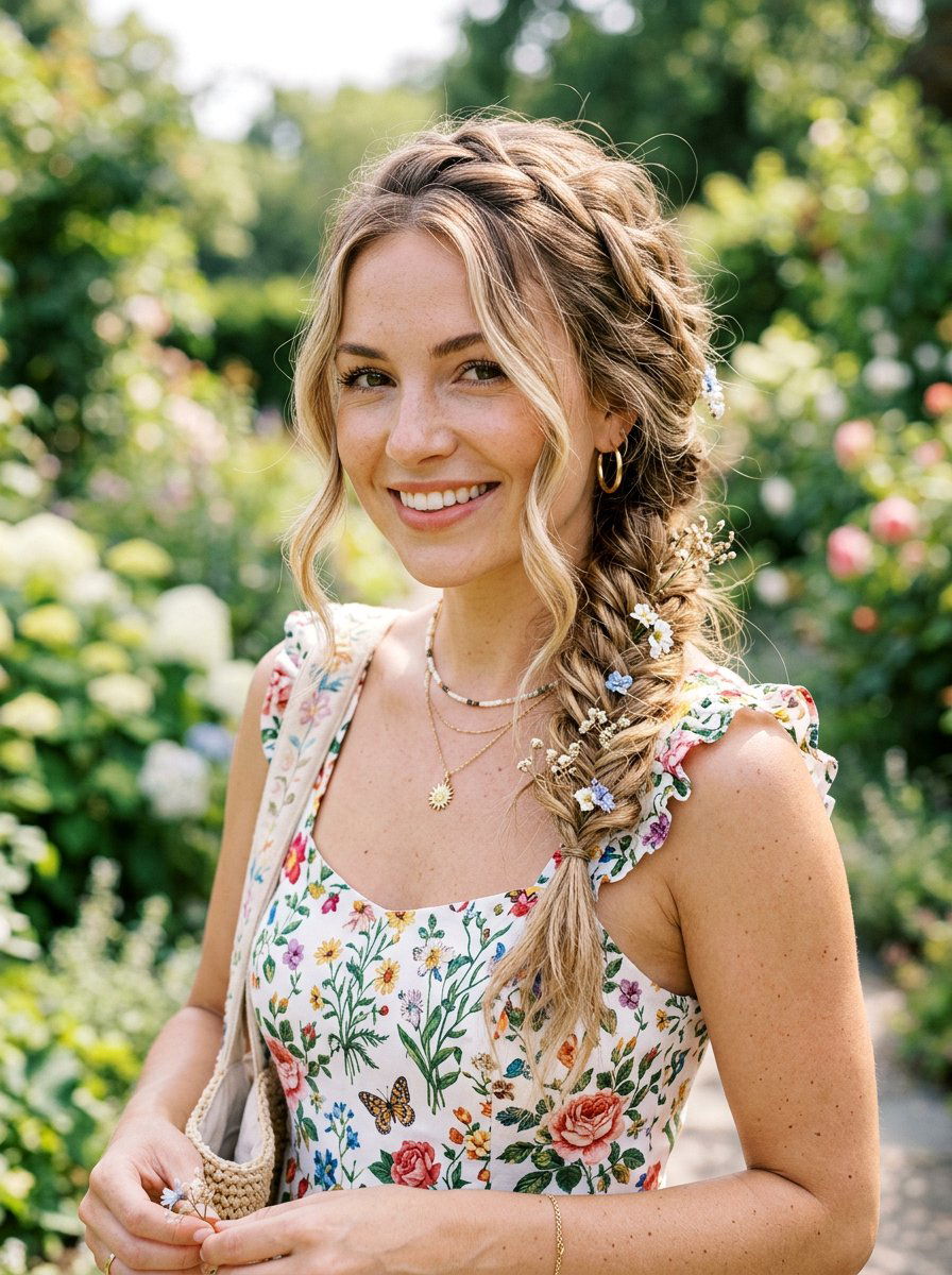 Messy Bohemian Braids - 20 hairstyle to balance broad shoulders women - 20 hairstyle to balance broad shoulders women