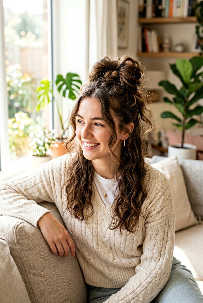 Messy Bow Bun For Girls - 20 bow bun hairstyle for girls - 20 bow bun hairstyle for girls