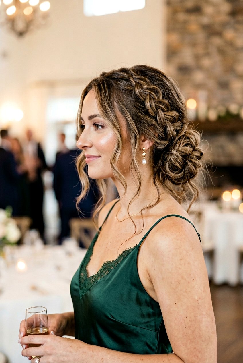 Messy Braided Side Bun - 20 messy braid hairstyles - 20 messy braid hairstyles