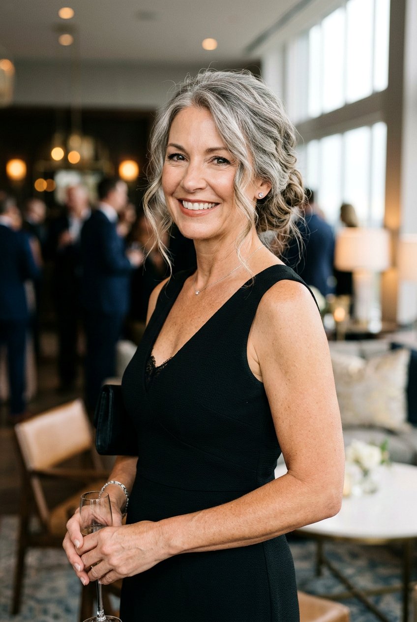 Messy Bun - 20 business hairstyle for women over 50 - 20 business hairstyle for women over 50