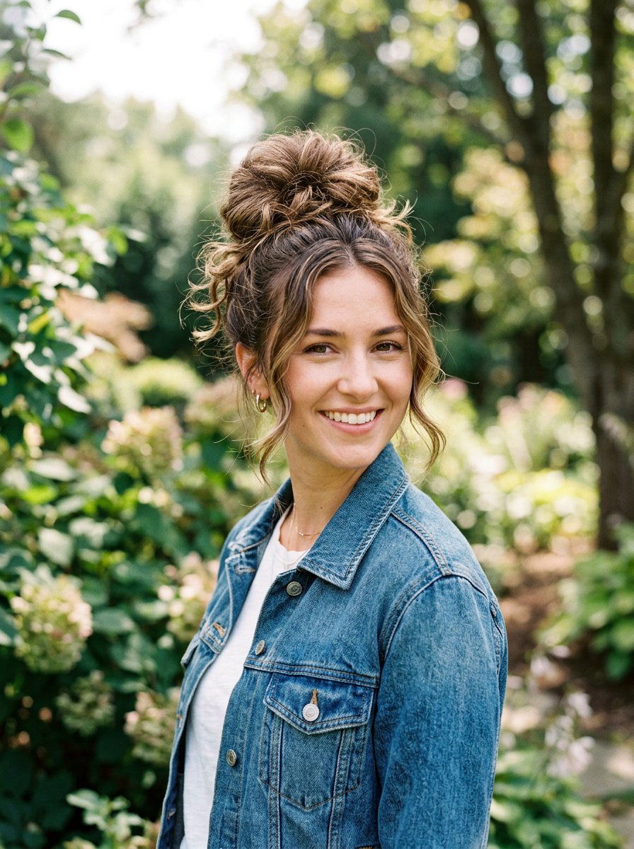 Messy Bun Hairstyle - 20 easy hairstyle for office rush - 20 easy hairstyle for office rush