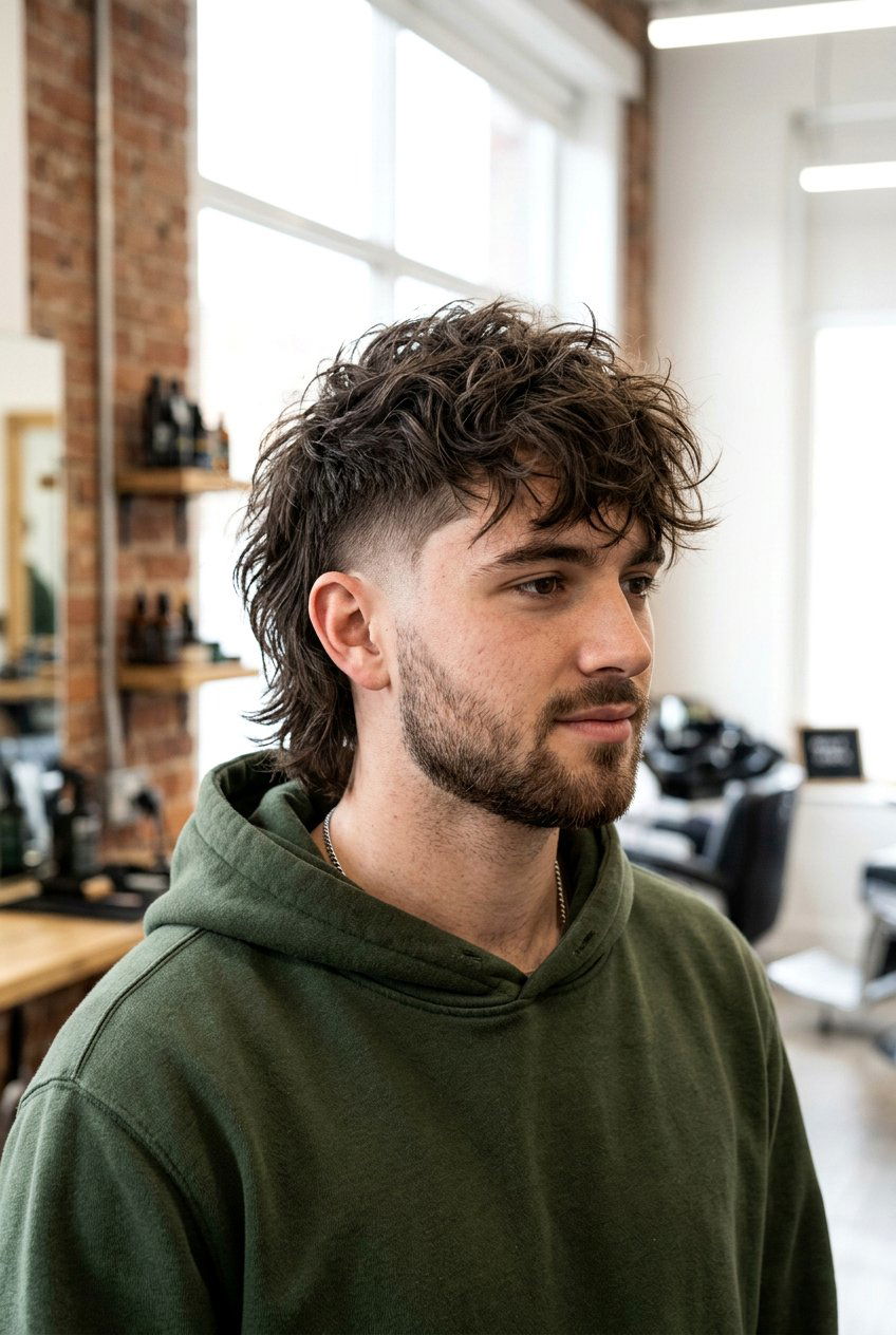 Messy Burst Fade Mullet - 20 burst fade with mullet men - 20 burst fade with mullet men