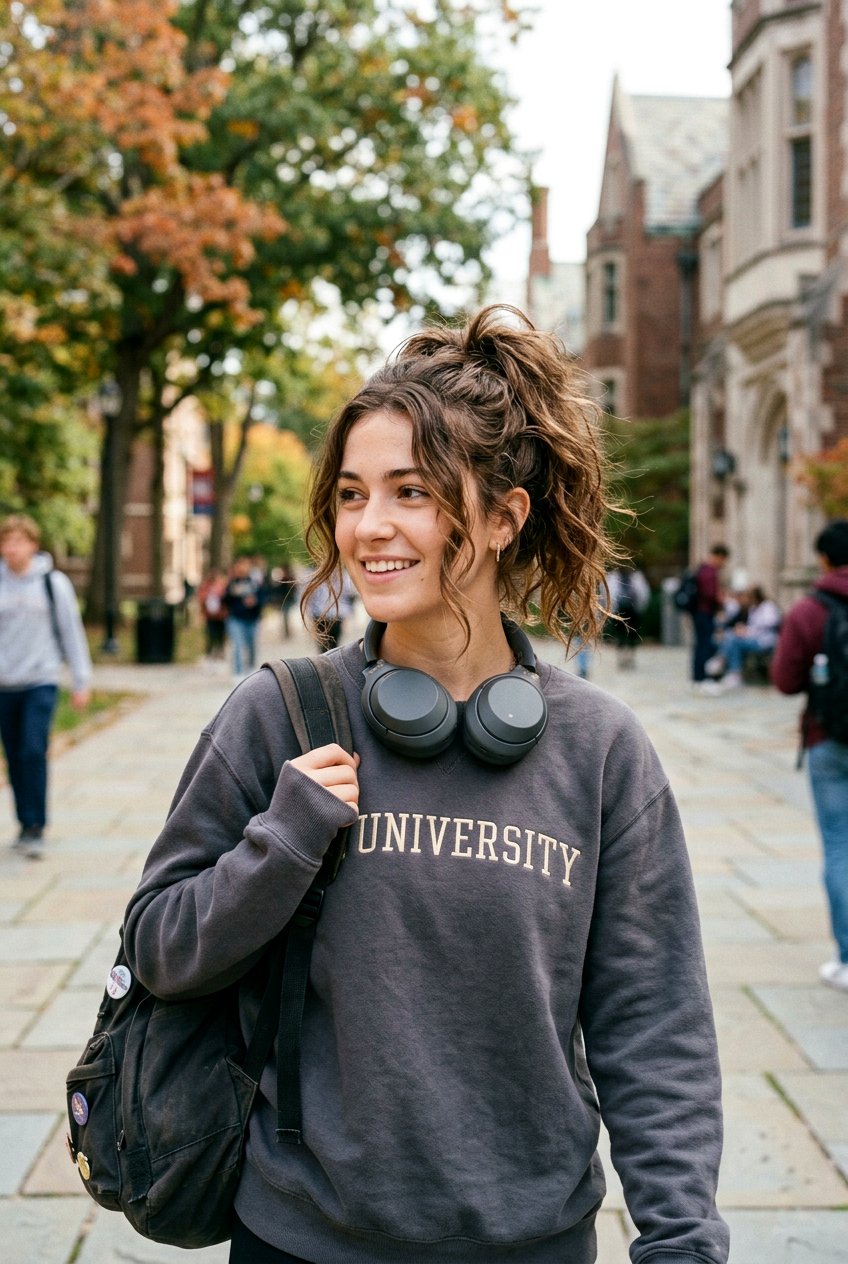 Messy Campus Ponytail - 20 campus ponytail hairstyle - 20 campus ponytail hairstyle