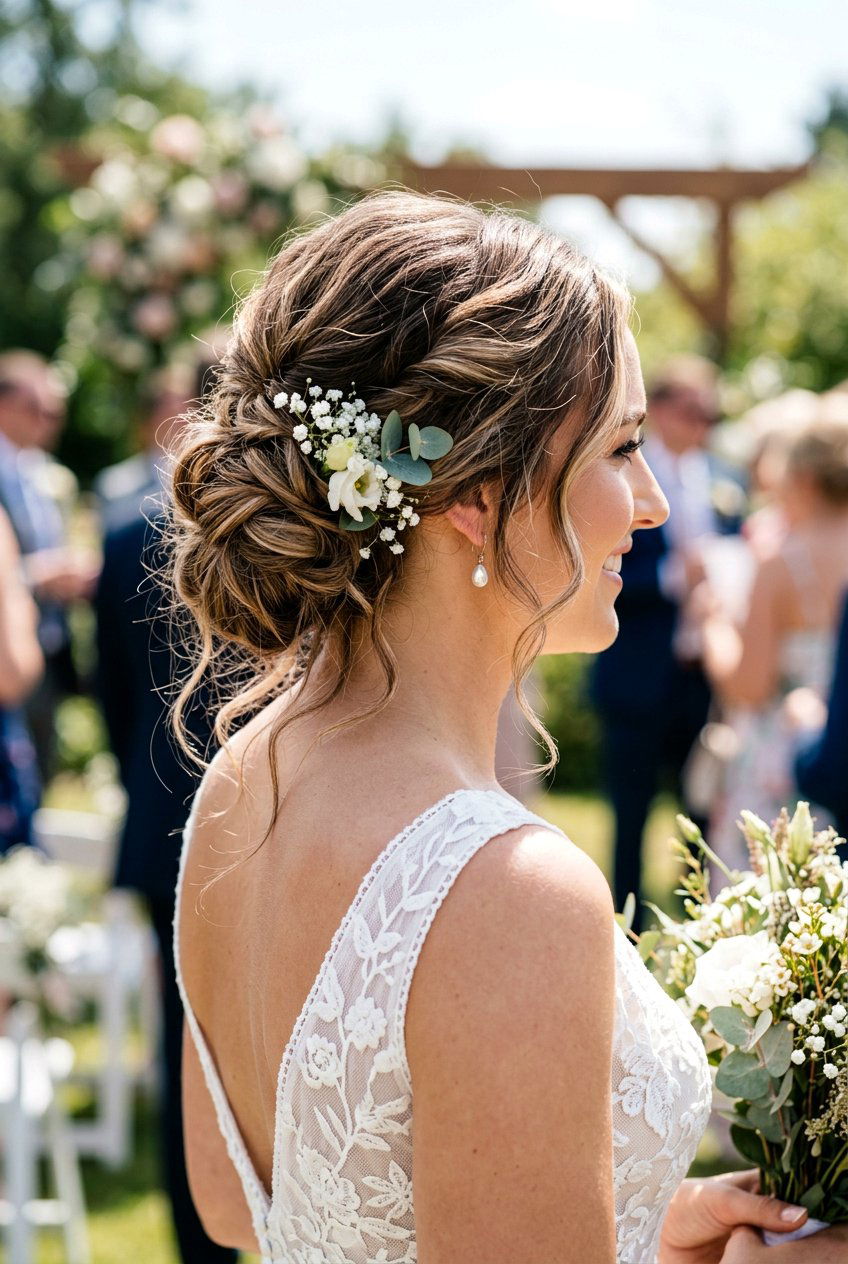 Messy Chic Chignon - 20 elegant mother of the bride updo - 20 elegant mother of the bride updo
