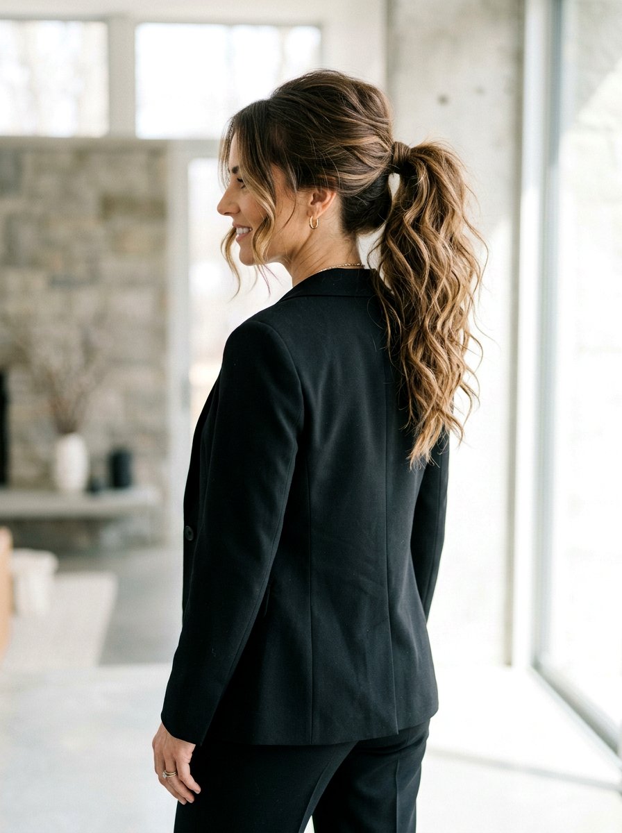 Messy Chic Ponytail - 20 red carpet ponytail hairstyle - 20 red carpet ponytail hairstyle