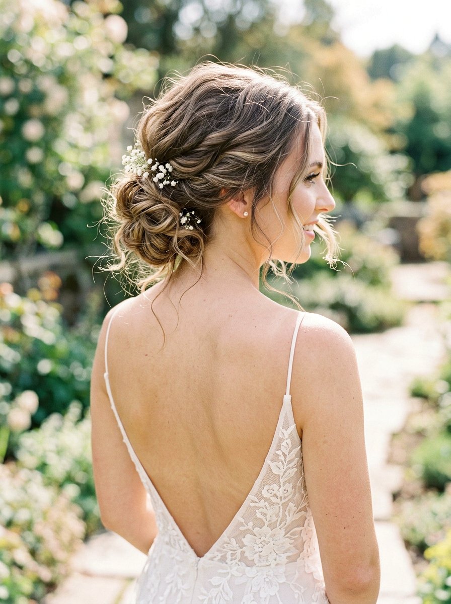 Messy Chignon Wedding Hair - 20 wedding hairstyles for outdoor ceremony - 20 wedding hairstyles for outdoor ceremony