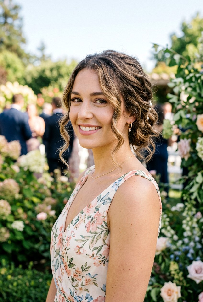 Messy Chignon - 20 bridesmaid hairstyles for shoulder length hair - 20 bridesmaid hairstyles for shoulder length hair