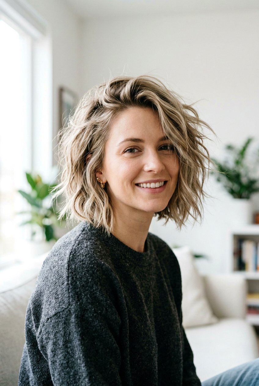 Messy Choppy Bob - 20 choppy bob haircut - 20 choppy bob haircut