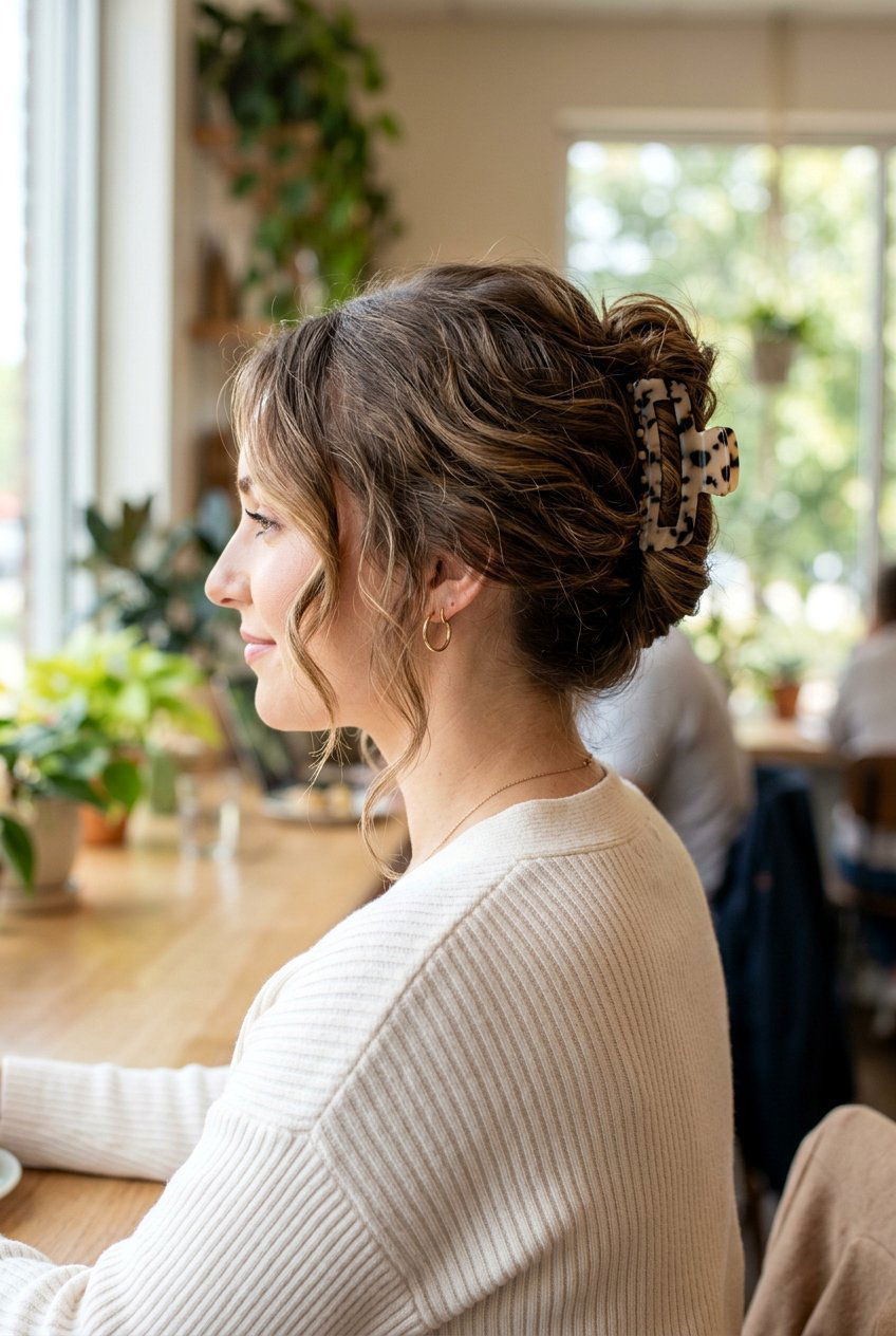 Messy Claw Clip French Twist - 20 messy claw clip updo - 20 messy claw clip updo