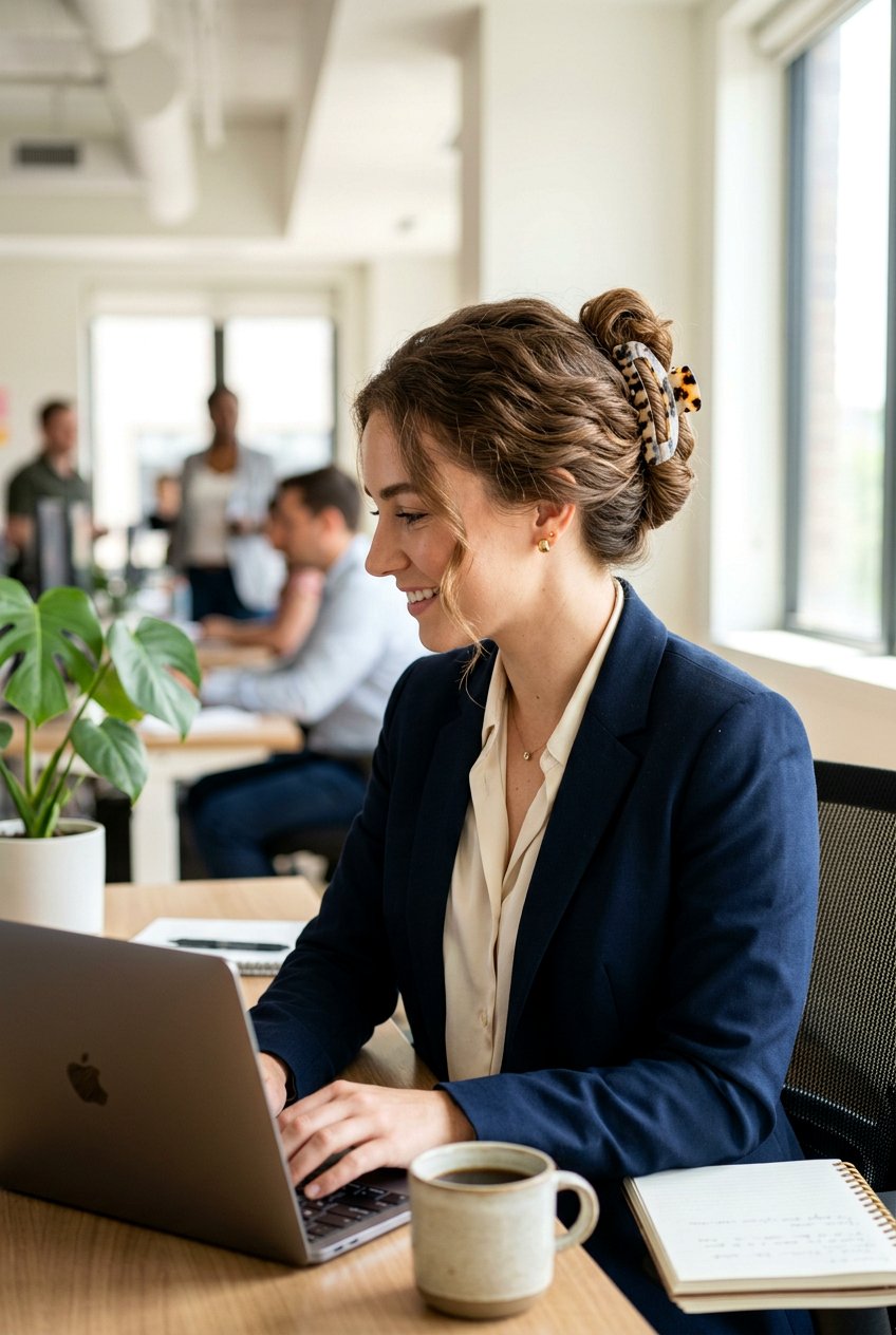 Messy Claw Clip Updo For Work - 20 messy claw clip updo - 20 messy claw clip updo