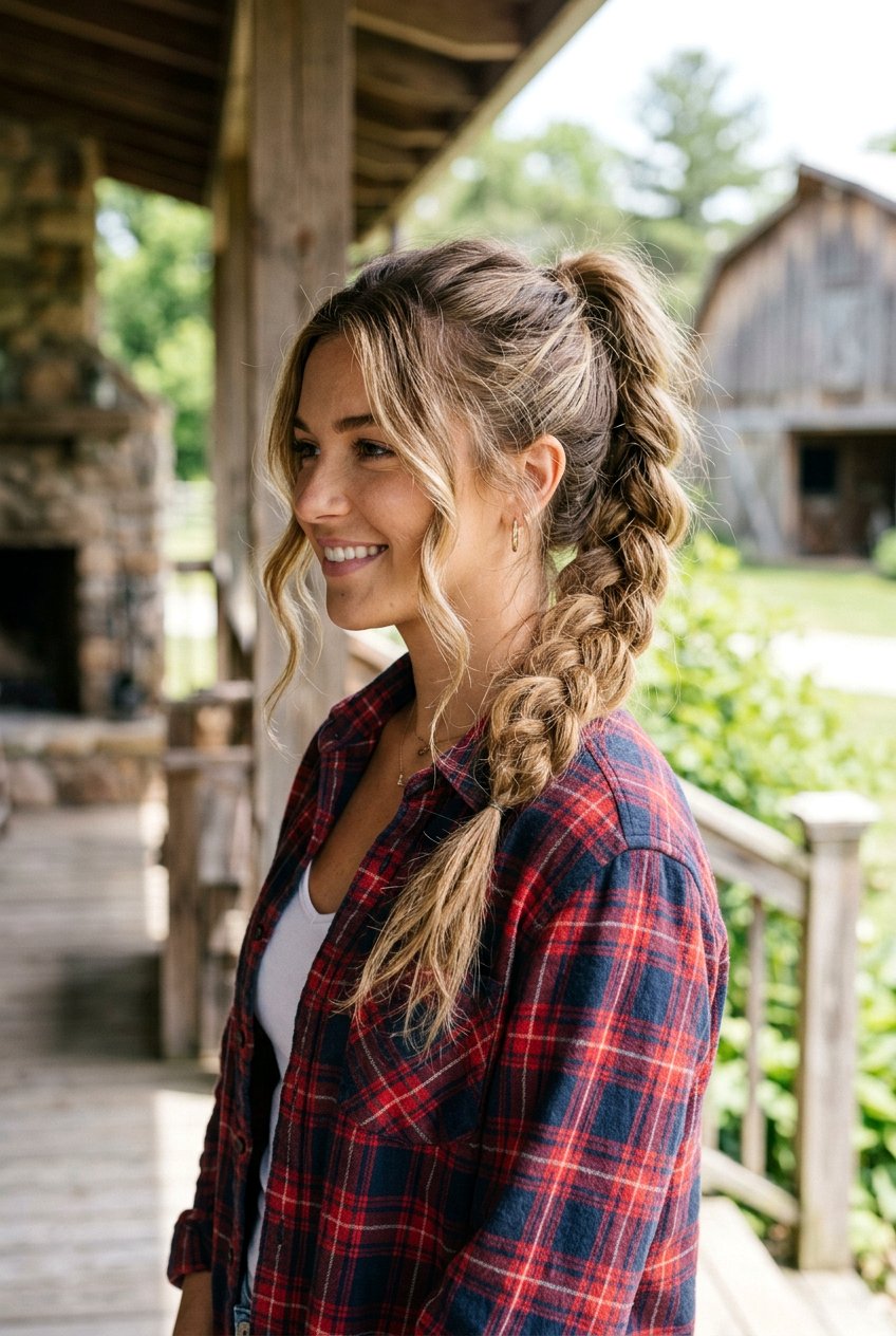 Messy Cowgirl Braid Ponytail - 20 cowgirl braid ponytail - 20 cowgirl braid ponytail