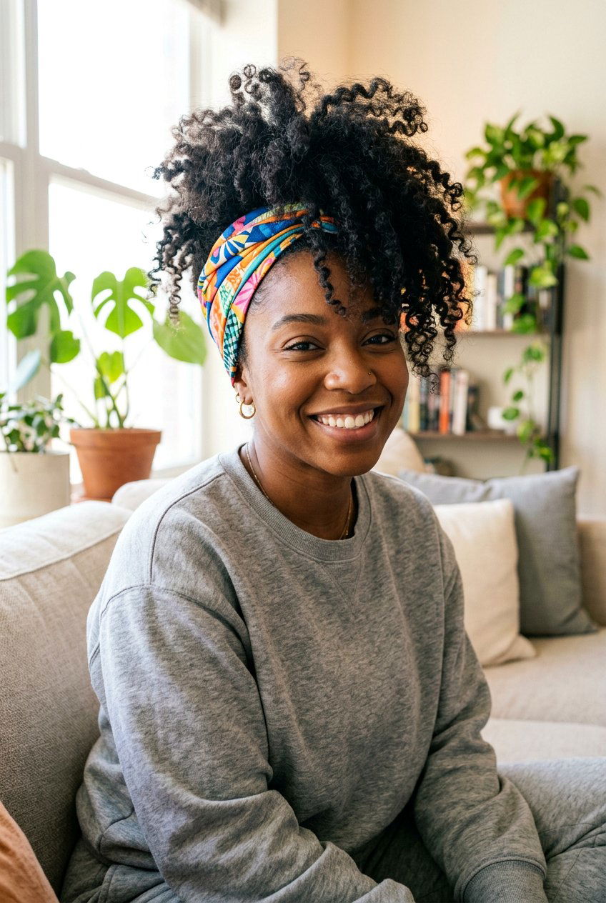 Messy Curly Pineapple - 20 curly hairstyle for college girls - 20 curly hairstyle for college girls